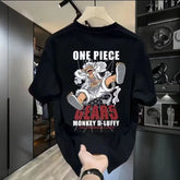 Trendy Anime Cotton Short Sleeve Men's T-Shirt