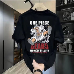 Trendy Anime Cotton Short Sleeve Men's T-Shirt