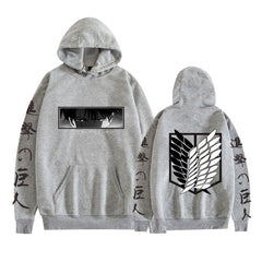 Levi Ackerman Print Pullover Hoodie