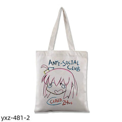 Simple Anime Shopping Tote Bag