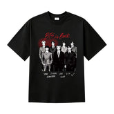 BANGTAN IS BACK Printed Cotton Short-sleeved T-shirt