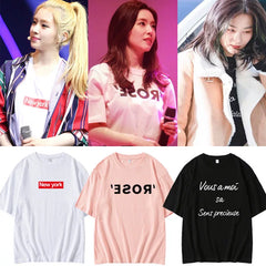 Irene SeulGi Letter Short-sleeved T-shirt