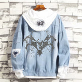 EN- World Tour LOGO Hooded Denim Jacket