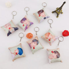 Kpop Throw Pillow Keychain Pendant