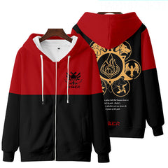 Unisex Trendy Game 3D Printed Zipper Hoodie