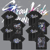 SKZ RUN IT Graffiti Print Washed T-shirt
