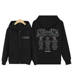 BANGTAN ARIRANG Tour Print Zip-Up Hoodie