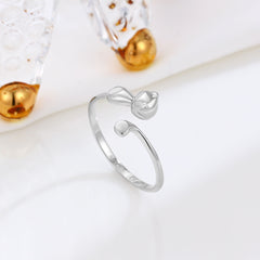 Cute Kitten Tail Open Ring