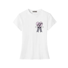 JUUN Same Heart Bow Printed Short-sleeved T-shirt