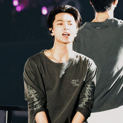 KPOP WalkTheLine Cotton Long Sleeve T-Shirt