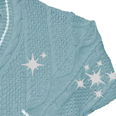 Taylor OPALITE Embroidered Sky Blue Cardigan