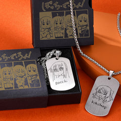 Bocchi Tag Pendant Titanium Steel Necklace