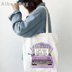 Taylor Graphic Printed Canvas Shoulder Tote Bag