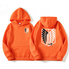 Casual Mikasa Anime Logo Pullover Hoodie