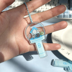 KPOP Cartoon Lightstick Acrylic Keychain Pendant