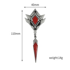 Trendy Game Metal Badge Brooch Pendant Set