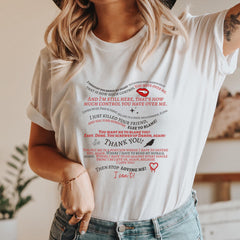 Vintage TVD Letter Casual T-shirt