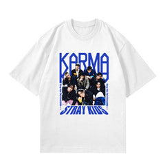 Unisex KPOP Album Graphic Print Cotton T-Shirt