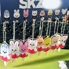 SKZ Cartoon Acrylic Keyring Set