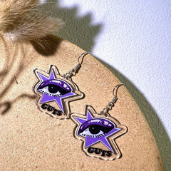 Women's Guts Print Acrylic Earrings