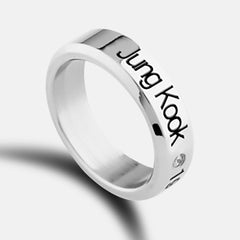 KPOP Name Logo Ring Jewelry