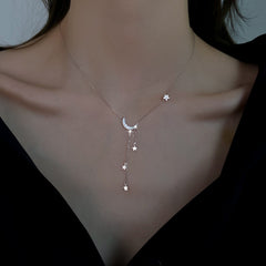 Moon and Stars Necklace