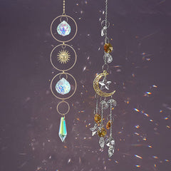Pack of 3 Crystal Suncatcher Lighting Pendant