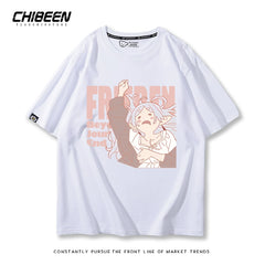Unisex Anime Cotton Short Sleeve T-Shirt