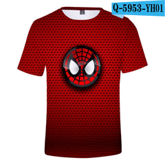 Spider-Man Cosplay 3D Print Short Sleeve T-Shirt