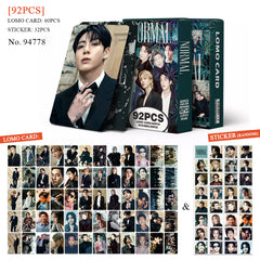 92PCS BANGTAN NORMAL Photocard Sticker Collection
