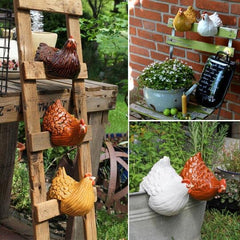 Hen Ornament Courtyard Fence Decoration