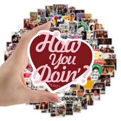 50 Friends Graffiti Luggage Stickers