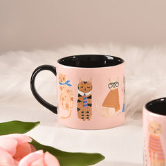 Creative Pink Cat Mug