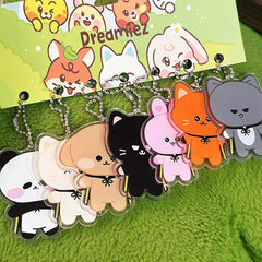 Dreamiez Cartoon Acrylic Keychain 7PCS