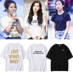 Irene SeulGi Letter Short-sleeved T-shirt Top