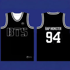 Trendy BTS V-neck Sports Jersey Shirt