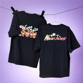 Women's NJZ Cartoon Print T-shirt Top