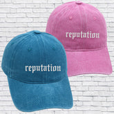 Vintage Washed Reputation Embroidery Baseball Cap