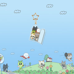 Kpop Cartoon Acrylic Double-sided Keychain Pendant