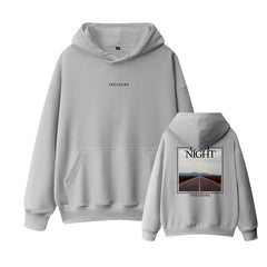 KPOP Album LAST NIGHT Print Loose Hoodie