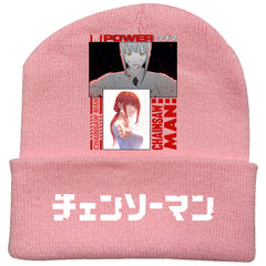 Anime Print Knitted Warm Hat