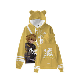 Women's Trendy Anime Digital Print Cat Ears Hoodie