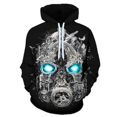 Unisex Joker Graffiti Printed 3D Casual Hoodie