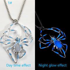 Creative Luminous Spider Pendant Necklace