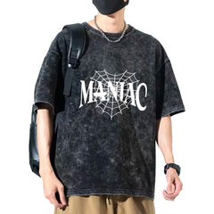 Trendy Kpop Maniac Washed T-shirt