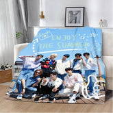 SKZ Printed Flannel Blanket