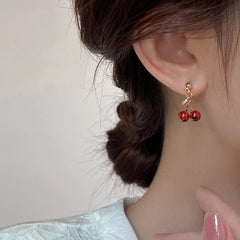 Versatile Red Cherry Earrings