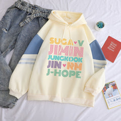 Lovely Girls JIMIN SUGA Loose Casual Hoodie