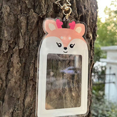 Seventeen Cartoon PhotoCard Insert Keychain