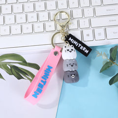 MINITEEN Cartoon Silicone Keychain Pendant